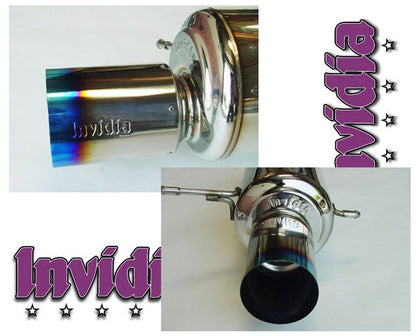 INVIDIA G200 125mm Titanium Tip Catback Exhaust for Subaru WRX STi 02-07