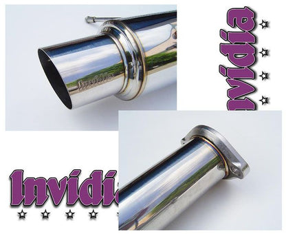 INVIDIA N1 Racing 101mm Stainless Tip Catback Exhaust for Subaru WRX STi 02-07