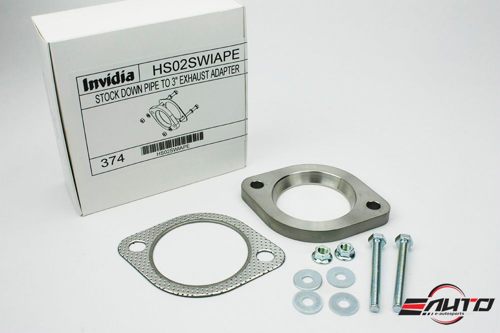INVIDIA N1 101mm Stainless Tip Catback Exhaust Prelude Base 97-01 BB6 + Silencer