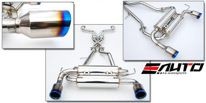 INVIDIA GEMINI 110mm Dual Roll Titanium Tip Catback Exhaust for FX35 FX45 03-08