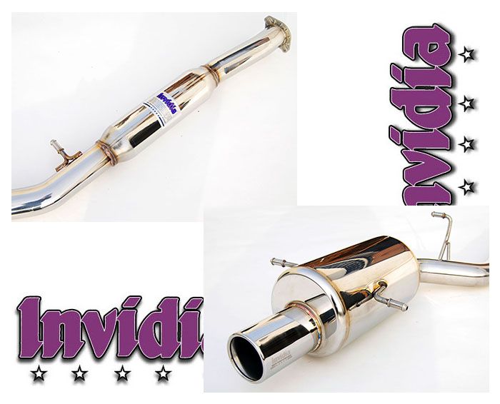 INVIDIA G200 Stainless Roll Tip Catback Exhaust for Forester XT Turbo 04-08