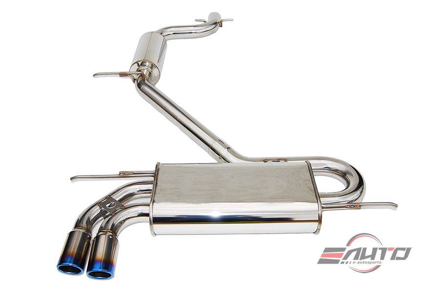 INVIDIA Q300 110mm Roll Titanium Tip Catback Exhaust for Prelude *Type SH* 97-89