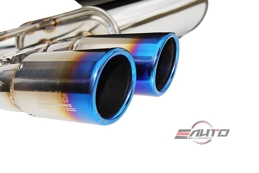 INVIDIA Q300 110mm Titanium Roll Tip Catback Exhaust for GTi Mk5 06-09 FSI 2.0