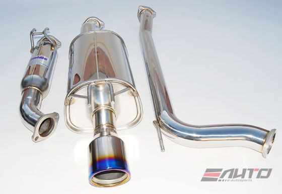 INVIDIA Q300 110mm Roll Titanium Tip Catback Exhaust for Prelude *Type SH* 97-100
