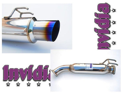 INVIDIA 3" Pipe N1 Titanium Burnt Tip Catback Exhaust for Civic *Si Sedan 06-11*
