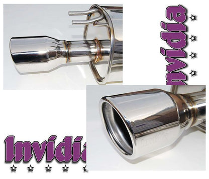 INVIDIA Q300 110mm Roll Stainless Tip Catback Exhaust for Civic *SI Sedan 06-11*