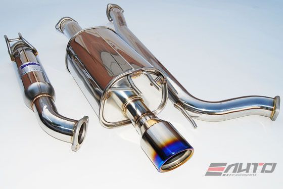 INVIDIA N1 101mm Stainless Tip Catback Exhaust Prelude Base 97-01 BB6 + Silencer