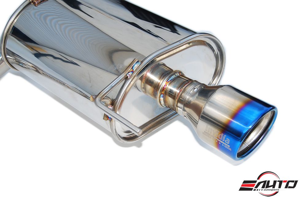 INVIDIA Q300 110mm Dual Roll Titanium Tip Catback Exhaust for Acura TSX 04-08