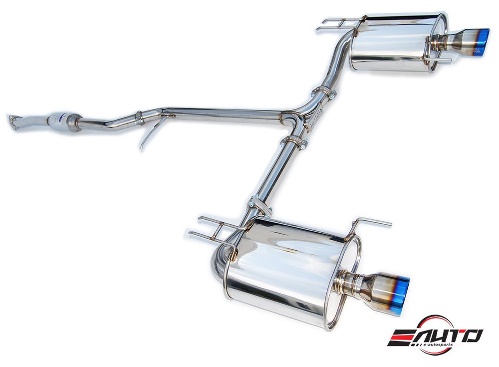 INVIDIA Q300 110mm Dual Roll Titanium Tip Catback Exhaust for Acura TSX 04-08