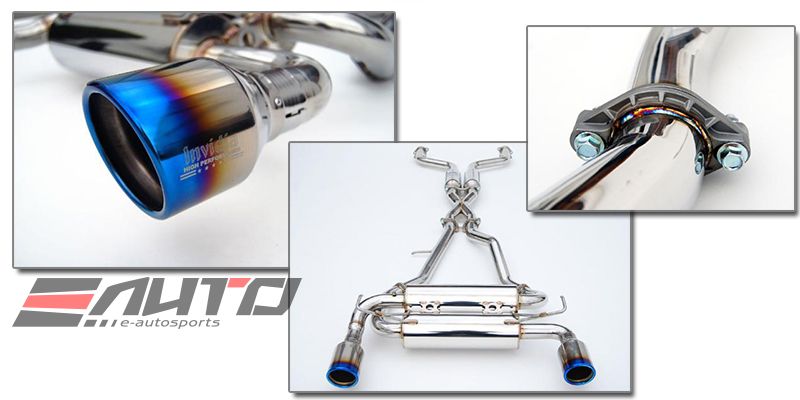 INVIDIA GEMINI Titanium Tip Catback Exhaust for Q60 3.0T Red Sport 400 17-22