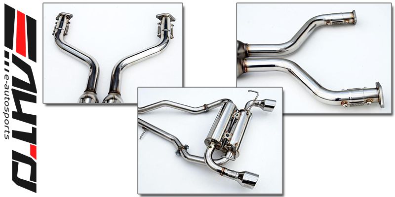 INVIDIA GEMINI Stainless Tip Catback Exhaust for 3.7L G37 G37x Q60 *Coupe 08-16