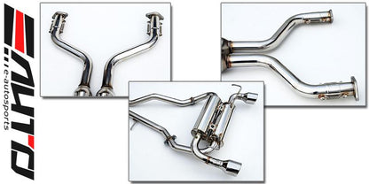 INVIDIA GEMINI Stainless Tip Catback Exhaust for 3.7L G37 G37x Q60 *Coupe 08-16