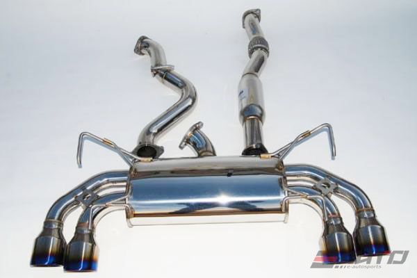 INVIDIA N1 101mm Stainless Tip Catback Exhaust Prelude Base 97-01 BB6 + Silencer