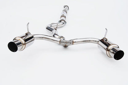INVIDIA N1 Dual Stainless Tip Catback Exhaust for *Wagon* STi 08-14, WRX 11-14