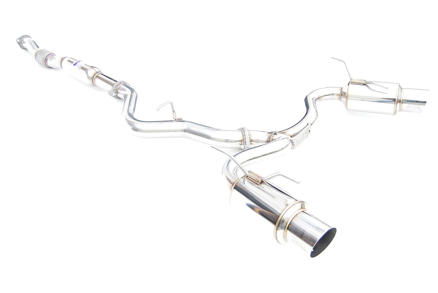 INVIDIA N1 Dual Stainless Tip Catback Exhaust for *Wagon* STi 08-14, WRX 11-14