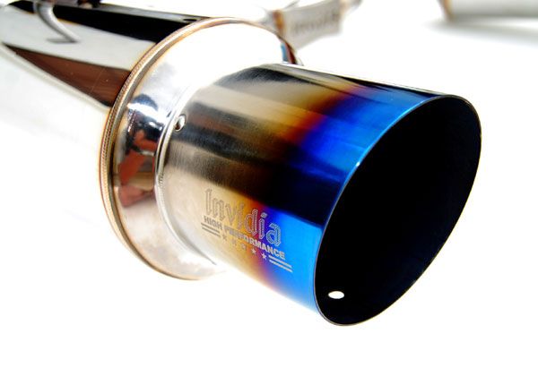 INVIDIA N1 Dual Titanium Burnt Tip Catback Exhaust for STi 08-14 Wagon WRX 11-14