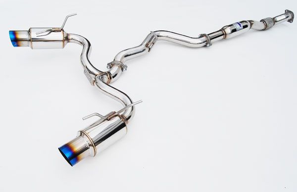 INVIDIA N1 Dual Titanium Burnt Tip Catback Exhaust for STi 08-14 Wagon WRX 11-14