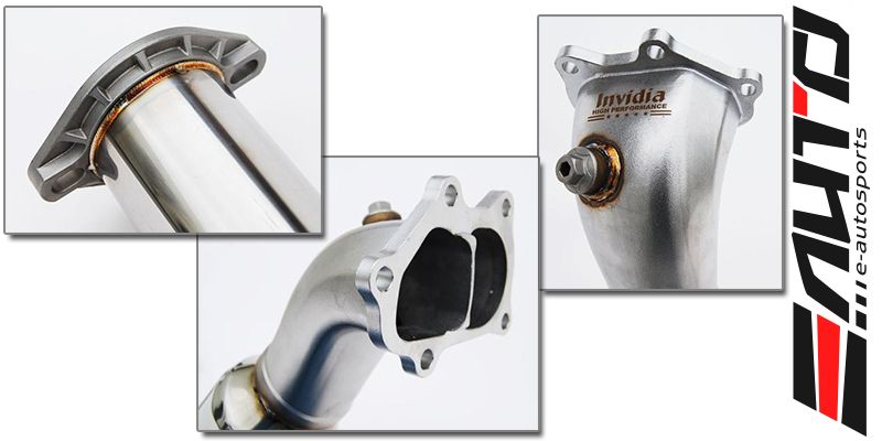 INVIDIA Sport Catted Converter Pipe *O2 for Legacy GT MT 05-09 Forester XT 09-13