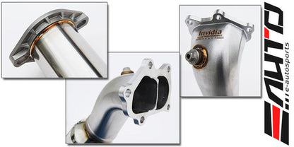 INVIDIA Sport Catted Converter Pipe *O2 for Legacy GT MT 05-09 Forester XT 09-13
