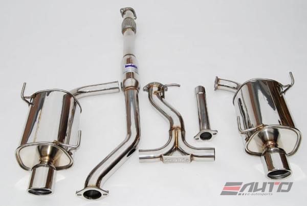 INVIDIA N1 101mm Stainless Tip Catback Exhaust Prelude Base 97-01 BB6 + Silencer