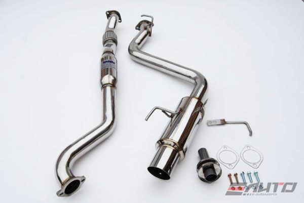 INVIDIA N1 101mm Stainless Tip Catback Exhaust Prelude Base 97-01 BB6 + Silencer