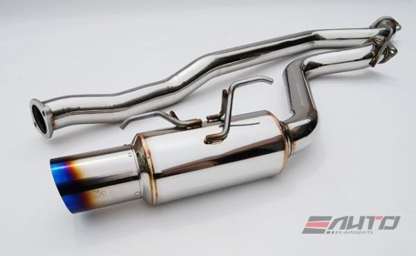 INVIDIA Q300 110mm Roll Titanium Tip Catback Exhaust for Prelude *Type SH* 97-160