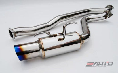 INVIDIA Q300 110mm Roll Titanium Tip Catback Exhaust for Prelude *Type SH* 97-160