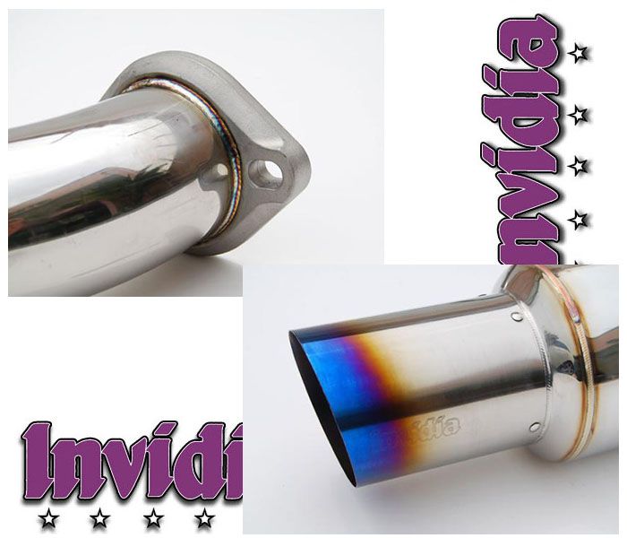 INVIDIA N1 Racing 101mm Titanium Tip Catback Exhaust for WRX STi Wagon 5D 08-14