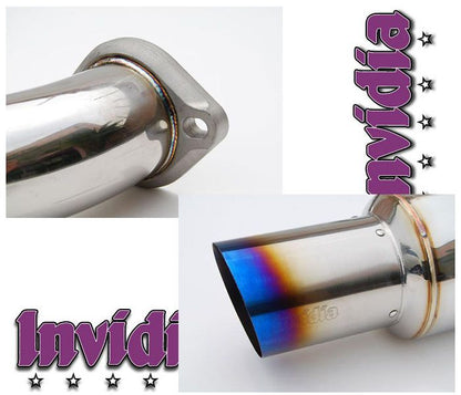 INVIDIA N1 Racing 101mm Titanium Tip Catback Exhaust for WRX STi Wagon 5D 08-14