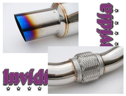 INVIDIA N1 101mm Titanium Tip Catback Exhaust for WRX STi 08-14 *5Dr Wagon only*