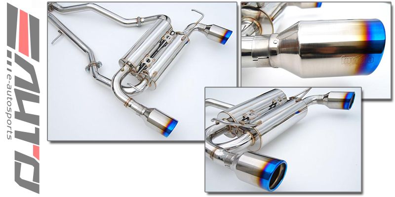 INVIDIA GEMINI Roll Titanium Tip Catback Exhaust for FX35 FX37 QX70 *V6* 09-20