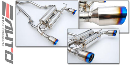 INVIDIA GEMINI Roll Titanium Tip Catback Exhaust for FX35 FX37 QX70 *V6* 09-20