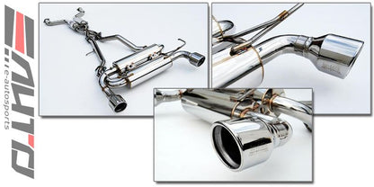 INVIDIA GEMINI Roll Stainless Tip Catback Exhaust for FX35 FX37 QX70 *V6* 09-20