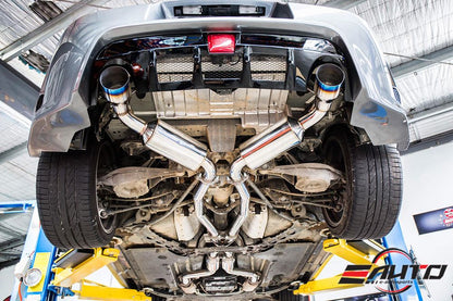 INVIDIA GT N1 Dual Titanium Burnt Tip Catback Exhaust for Nissan 370z 09-21