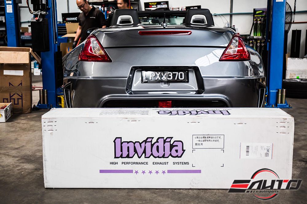 INVIDIA GT N1 Dual Titanium Burnt Tip Catback Exhaust for Nissan 370z 09-21