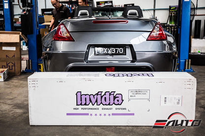 INVIDIA GT N1 Dual Titanium Burnt Tip Catback Exhaust for Nissan 370z 09-21