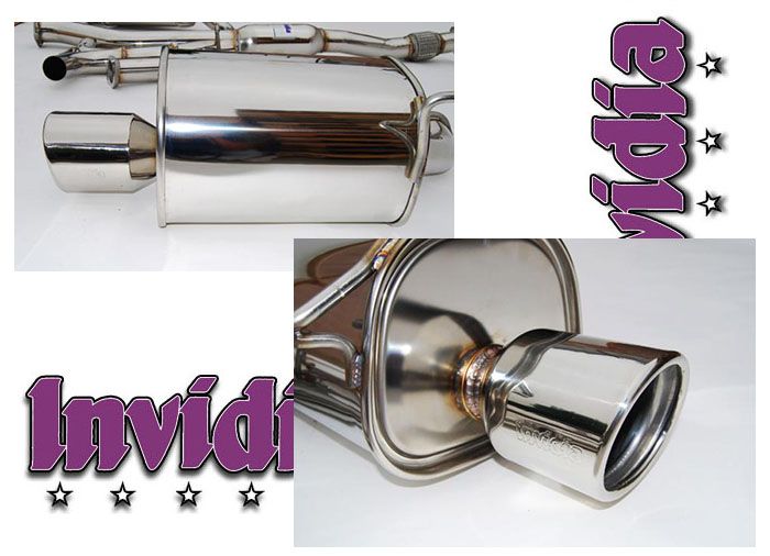 INVIDIA Q300 110mm Dual SS Tip Catback Exhaust for LEGACY 2.5GT Turbo 10-13