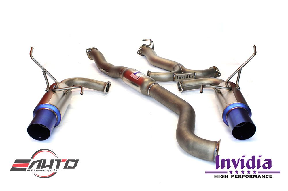 INVIDIA N1 101mm Stainless Tip Catback Exhaust Prelude Base 97-01 BB6 + Silencer