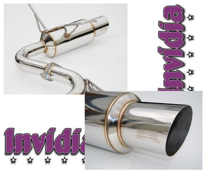 INVIDIA N1 101mm Dual Stainless Tip Catback Exhaust for Subaru WRX STI 15-21