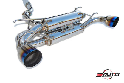 INVIDIA Gemini R400 Titanium Burnt Tip Catback Exhaust for BRZ FRS 86 GR86 13-24