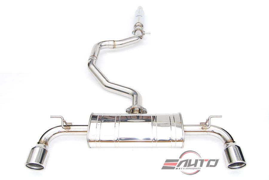INVIDIA N1 101mm Stainless Tip Catback Exhaust Prelude Base 97-01 BB6 + Silencer