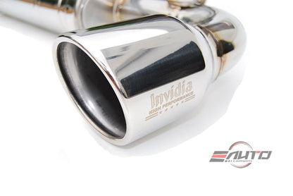 INVIDIA Q300 Stainless Roll Tip Catback Exhaust for VW GTi Mk7 Mk7.5 15-20 2.0T