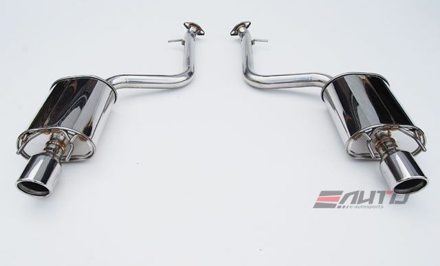INVIDIA N1 101mm Stainless Tip Catback Exhaust Prelude Base 97-01 BB6 + Silencer