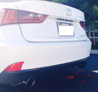 INVIDIA Q300 Titanium Burnt Tip Axle Back Exhaust for IS250 IS300 IS350 V6 14-20