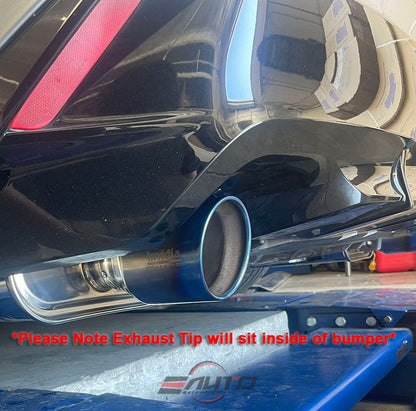 INVIDIA Q300 Titanium Burnt Tip Axle Back Exhaust for Lexus IS300 IS350 V6 21-24