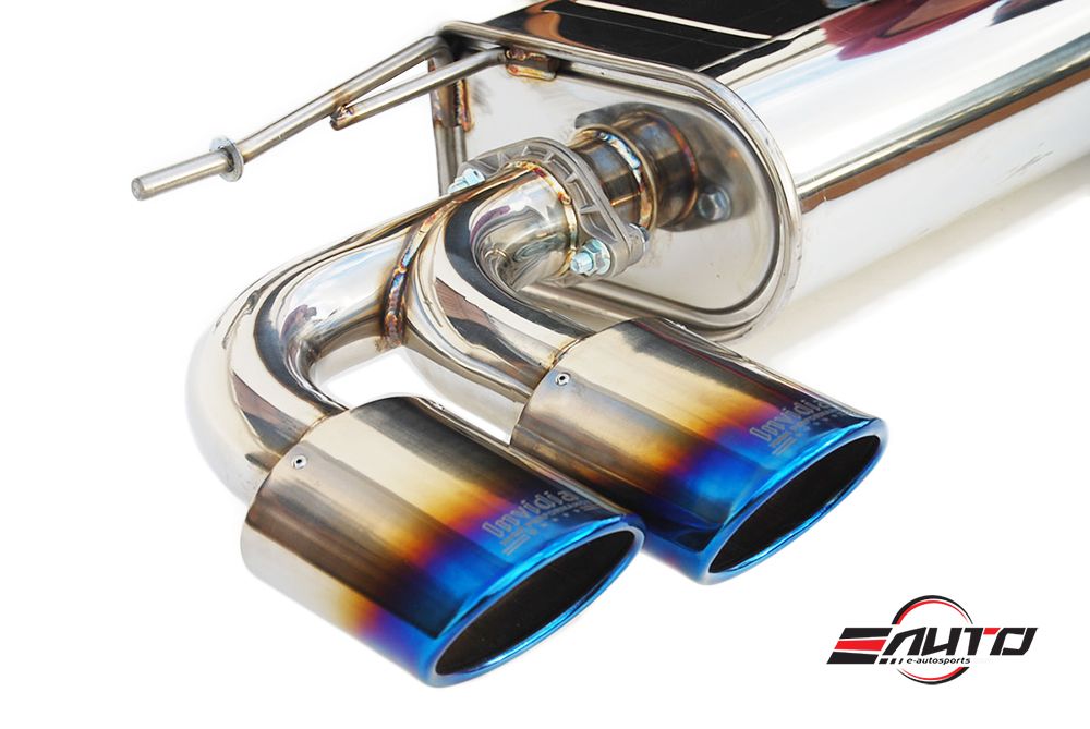 INVIDIA Q300 110mm Quad Oval Titanium Tip Catback Exhaust for Golf R MK7 15-17