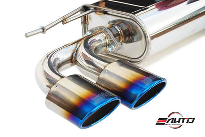 INVIDIA Q300 110mm Quad Oval Titanium Tip Catback Exhaust for Golf R MK7 15-17