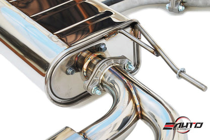 INVIDIA Q300 110mm Quad Oval Titanium Tip Catback Exhaust for Golf R MK7 15-17