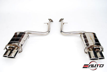INVIDIA Q300 Quad SS Tip Axle Back Exhaust for RC Turbo RC300 RC350 RC200t 15-24