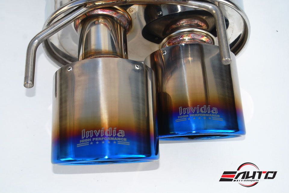 INVIDIA Q300 Quad Titan Burnt Tip Axle Back Exhaust for RC300 RC350 RC200t 15-24